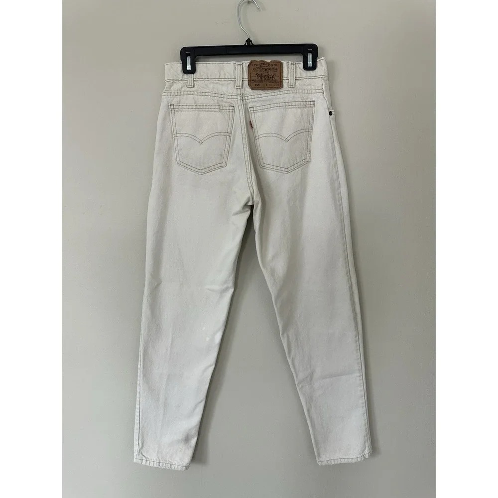 VTG Levis 550 W30x32‎ Off White Made In USA 1992 Vintage